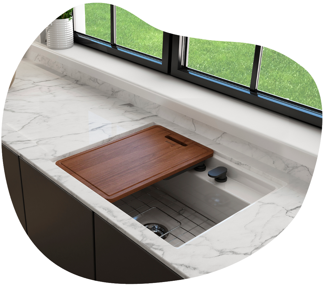 BOCCHI Hide-Away Kitchen Sink Systems