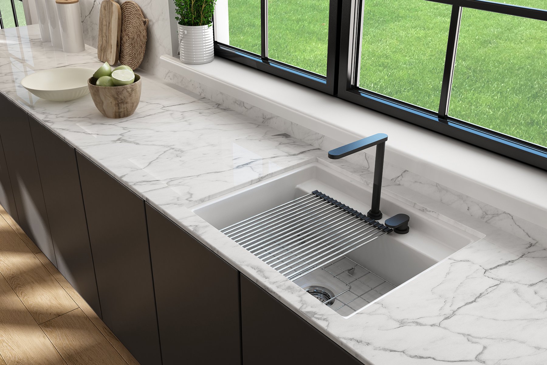BAVENO 27 with Covers (2-hole faucet setting)