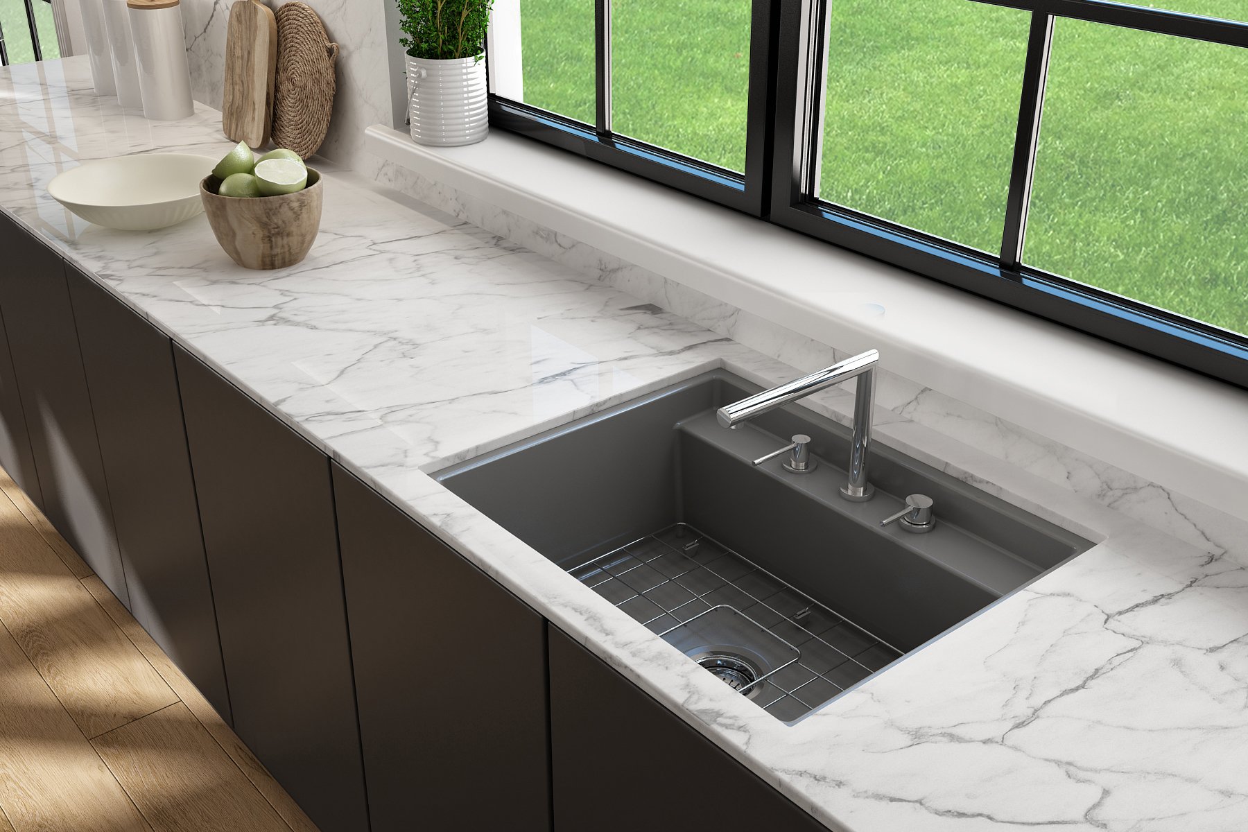 BAVENO 27 with Covers (3-hole faucet setting)