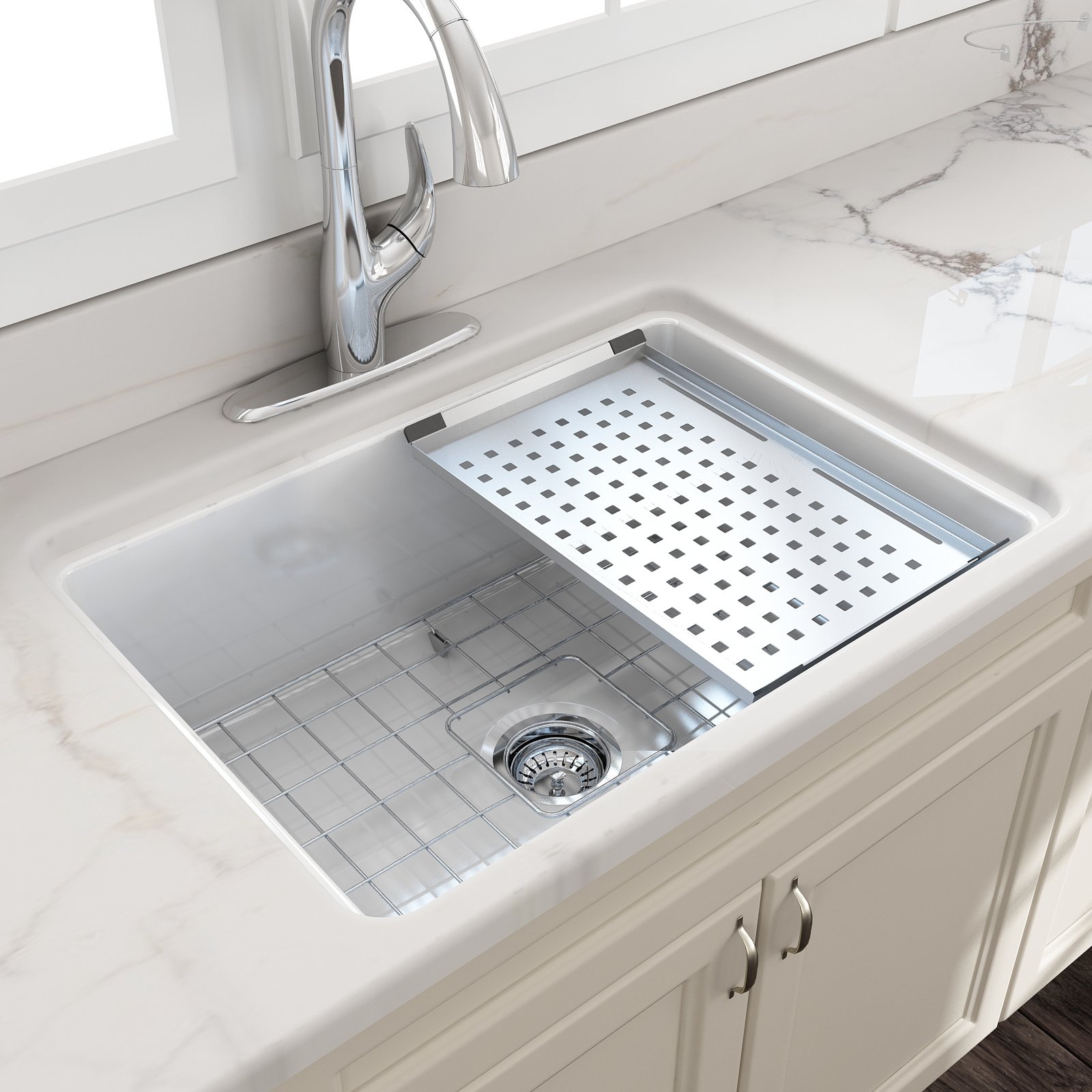 Colander Tray for Fireclay Workstation Sinks
