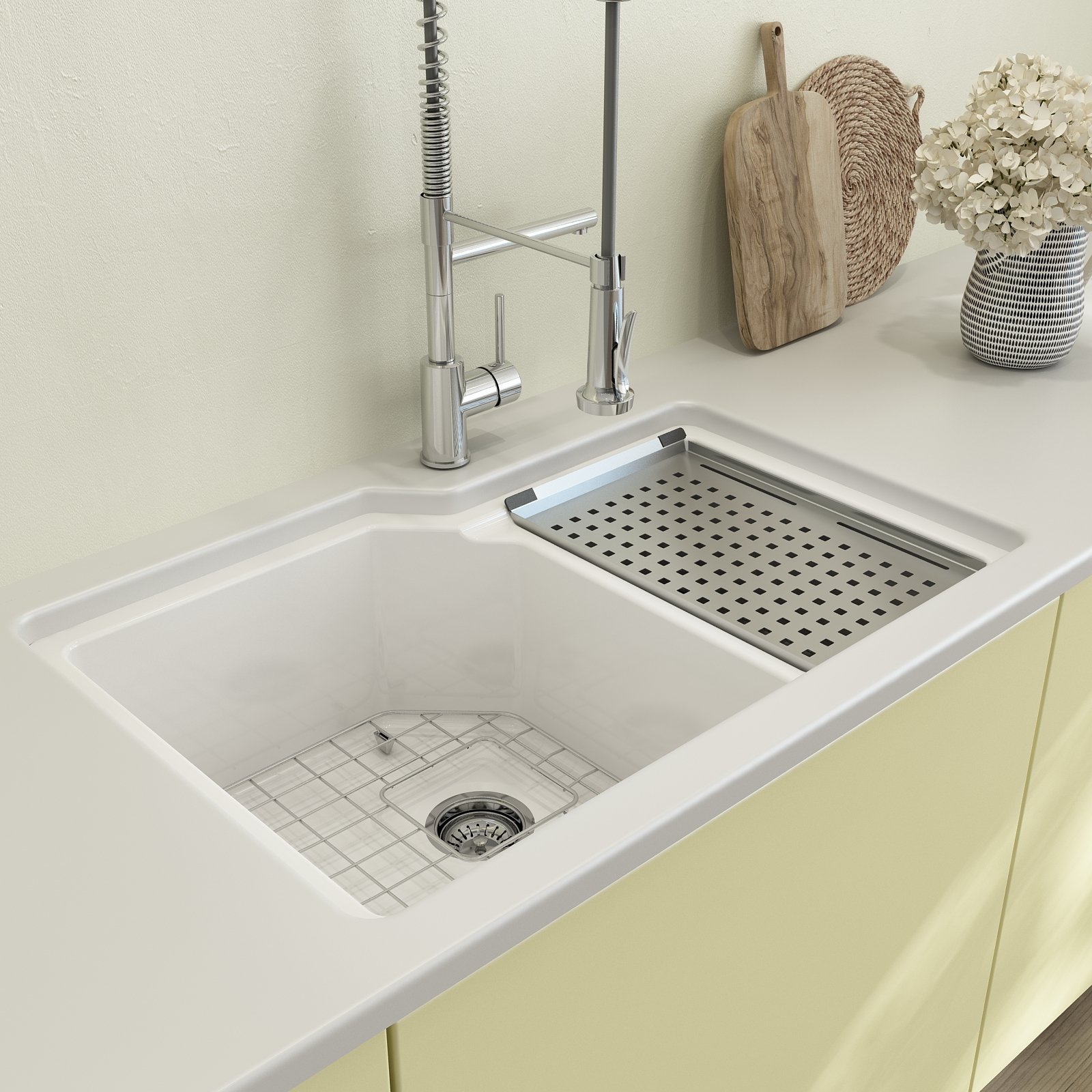 Colander Tray for Fireclay Workstation Sinks